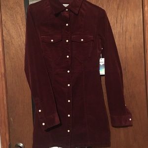 🎃 Corduroy Button Up Dress